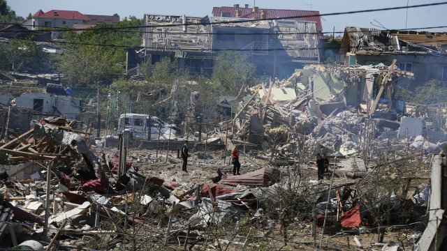 Въпреки че руски сепаратистки медии публикуваха кадри за които се