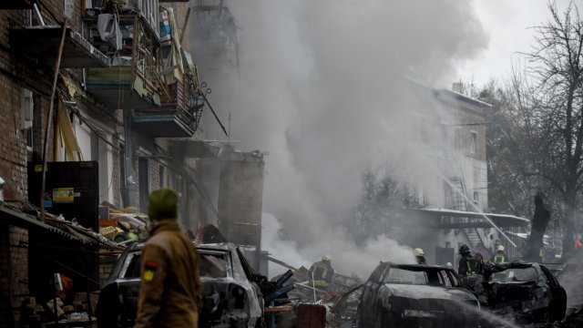 Украинският град Соледар за който се водеха ожесточени боеве вече