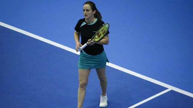 Магдалена Малеева и партньорката ѝ на двойки Рене Стъбс от