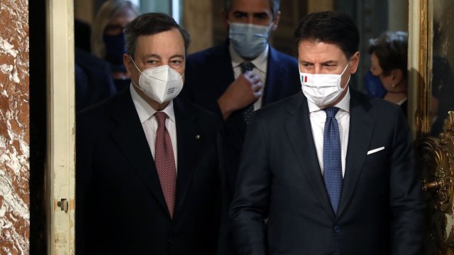 Управляващата коалиция на италианския министър председател Марио Драги е застрашена