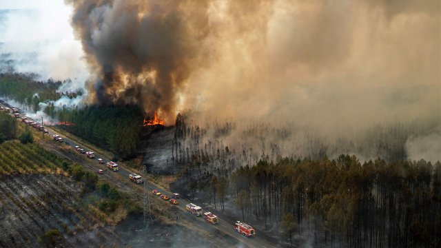 Пожарите които изпепелиха десетки хиляди декари гори във Франция Испания