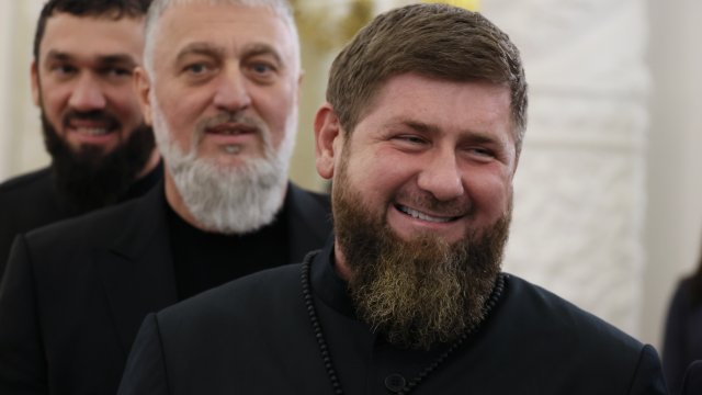 Ръководителят на Чечения Рамзан Кадиров по време на пряка линия