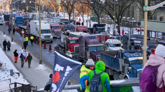Продължаващата седмица окупация на канадската столица от шофьори на камиони,