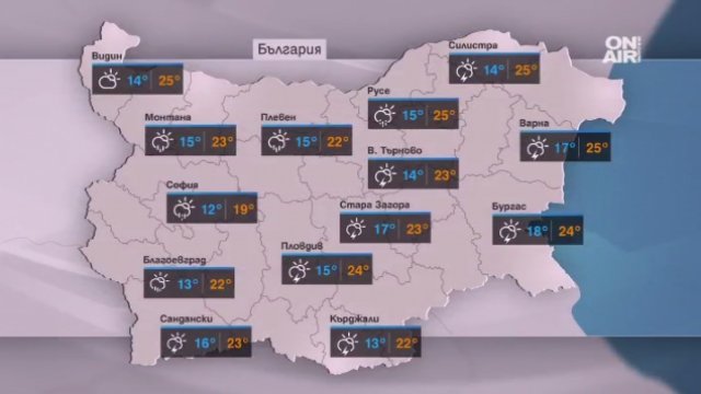 Опасно време: Дъжд и гръмотевични бури