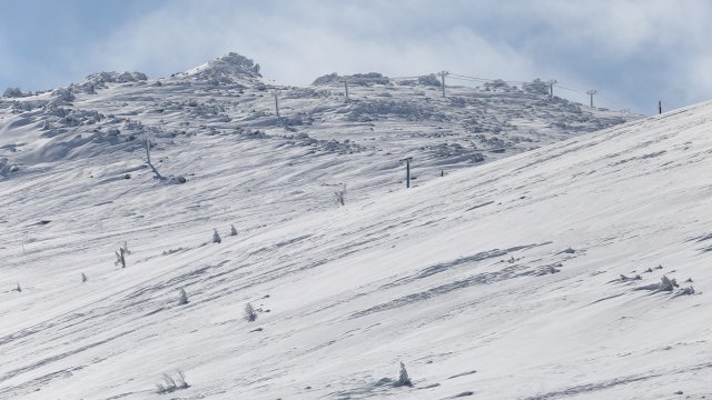 Снегът е необичайно много в планините за средата на декември