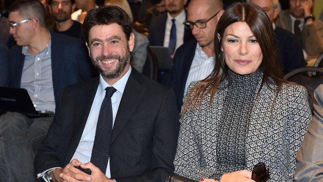 Президентът на Реал Мадрид Флорентино Перес президентът на Барселона Жоан