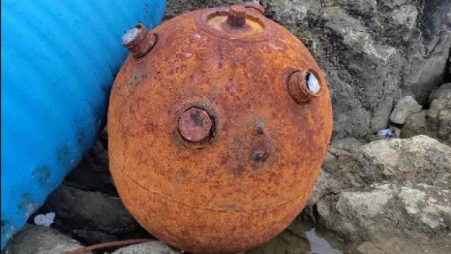Военноморските сили унищожиха бойна мина открита на плаж в Обзор