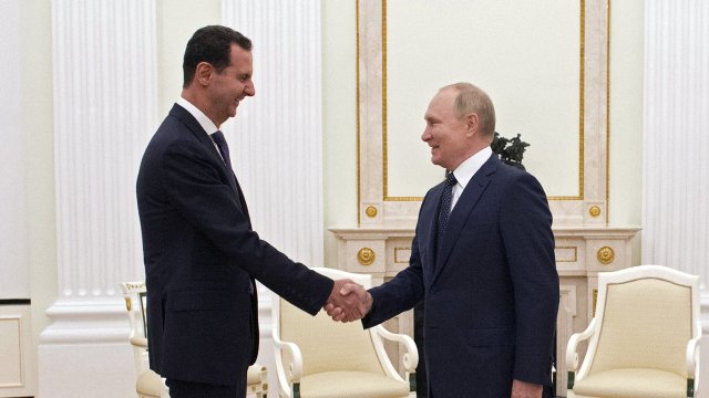 В телефонен разговор с руския си колега Владимир Путин, сирийският
