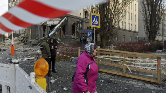 Украинската столица Киев и околностите на града бяха подложени на