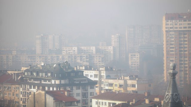 Концентрацията на PM2,5 във въздуха на София понастоящем е 6,1