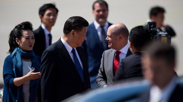 Канцлерът на Германия Олаф Шолц днес се срещна с китайския
