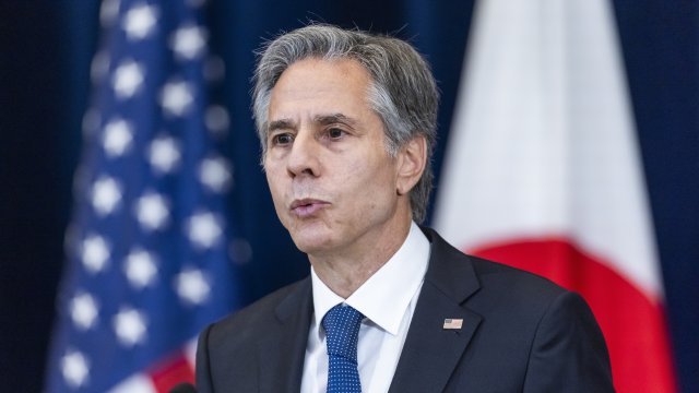 Държавният секретар на САЩ Антъни Блинкен на среща с японския