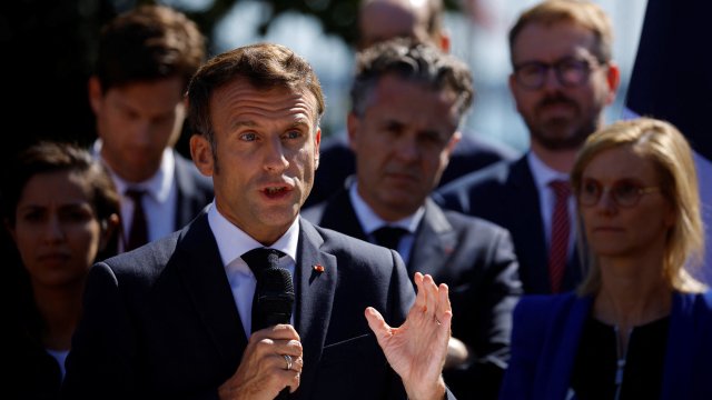 Президентът на Франция Еманюел Макрон заяви в интервю пред CNN че