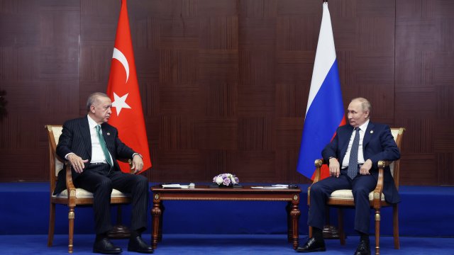 Президентът на Турция Реджеп Тайип Ердоган каза на руския си колега