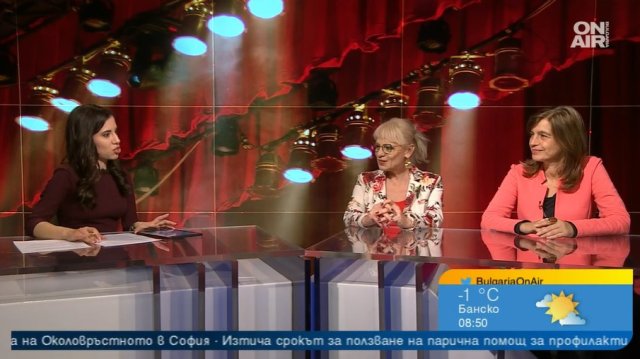 Ден преди премиерата на Пиеса за двама в студиото на