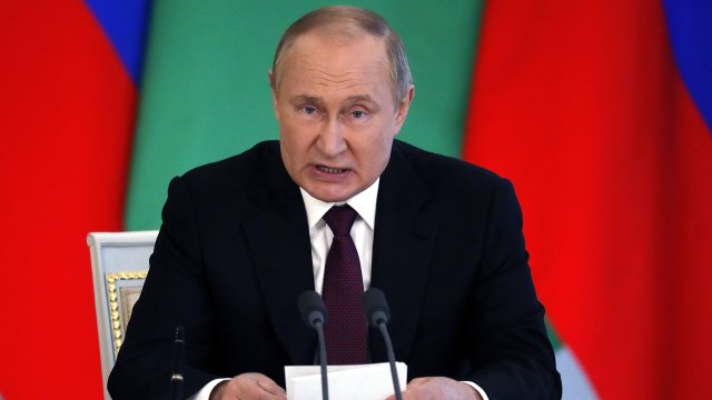 Руското министерство на отбраната съобщи че при руски ракетен удар