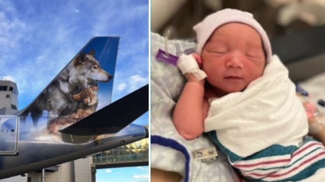 27-годишна жена роди на борда на самолет по време на