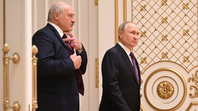 Руският президент Владимир Путин и беларуският лидер Александър Лукашенко проведоха