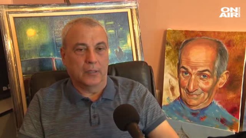 Григор Вачков оживя в картина: Плевенски художник подари творбата на дъщеря му