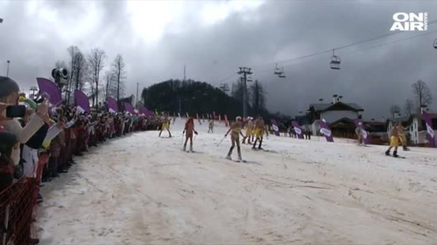 На ски по бански или опит за нов рекорд