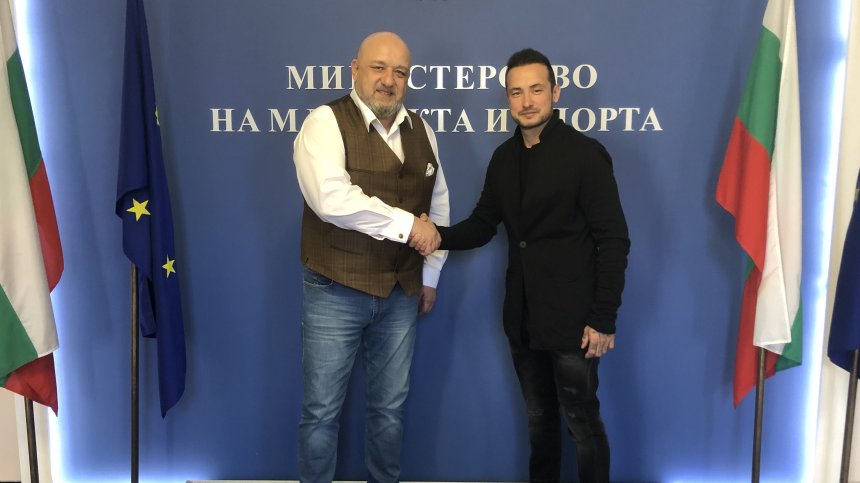 Министър Кралев се срещна с европейския шампион Мартин Чой