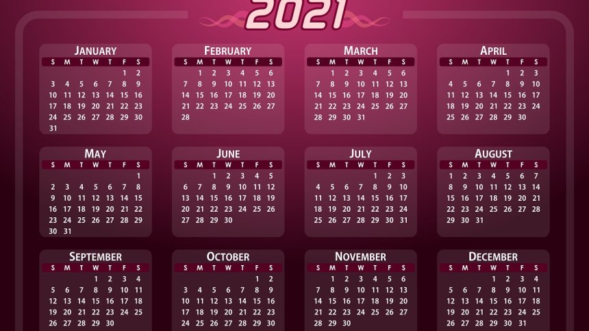 Ще почиваме 14 дни през май 2021 г. и 6 дни по Коледа