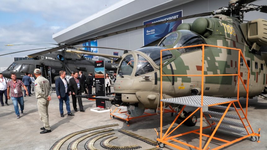 Русия произвежда ударно военни хеликоптери Mи-8 и "Aнcaт"