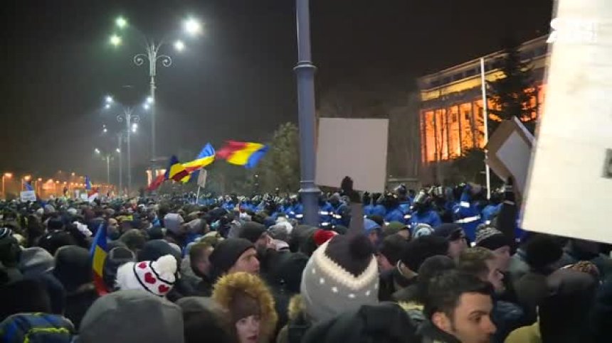 Масови протести в Букурещ