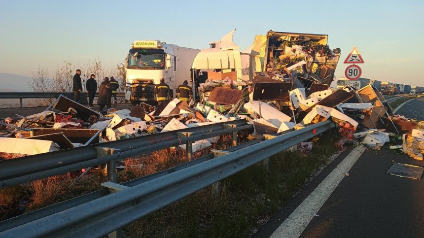 Катастрофа между ТИР-ове в района на "Капитан Андреево"