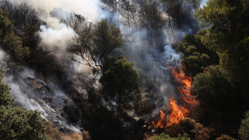 Антипожар: Огнеборците в Гърция с нов метод за контрол на пожарите