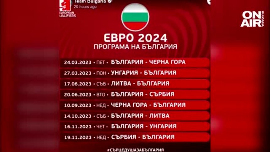 Националите ни по футбол с минимален шанс за класиране на Европейското първенство