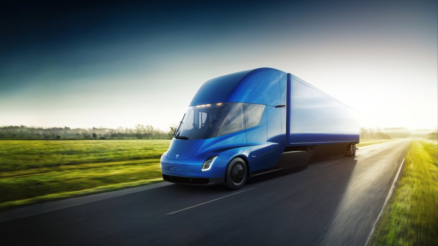 Електрическият камион на Tesla се представи отлично на тестов пробег
