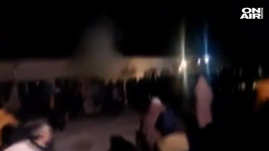 Пожар в бежанския лагер в Харманли