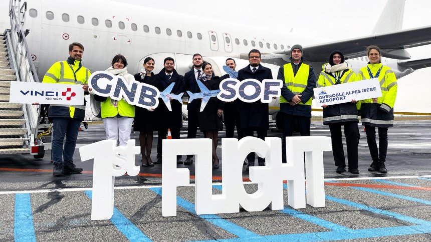 За първи път в историята: "България Еър" свързва София и Гренобъл