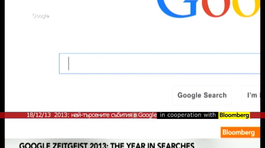 Най-търсените думи и събития през 2013 в Google