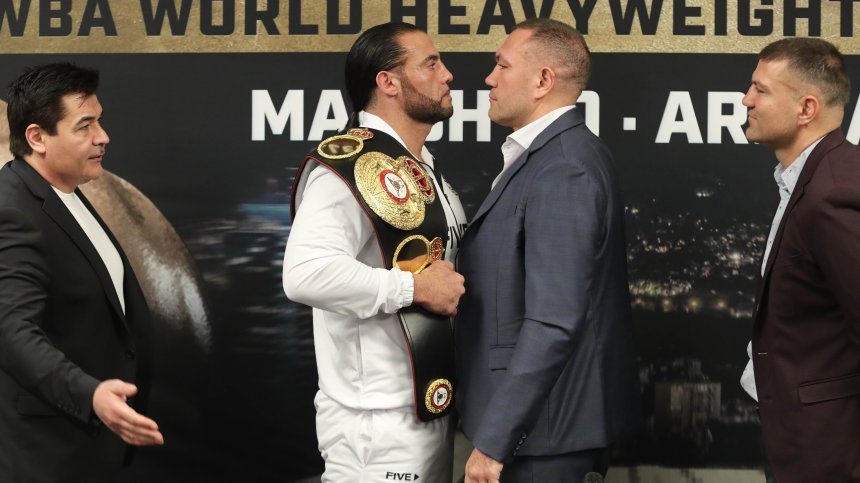 Първа среща между Кубрат Пулев и Махмуд Чар преди големия мач