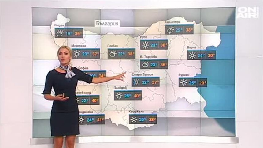 Около и над 40 градуса: Опасно високи температури в 8 области на страната