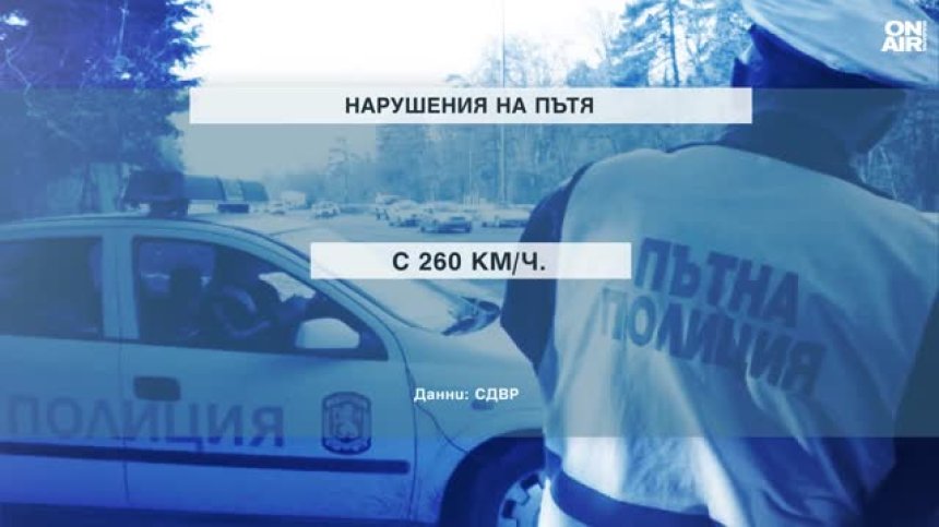 Шофьор летя с 260 км/ч по Околовръстното на София