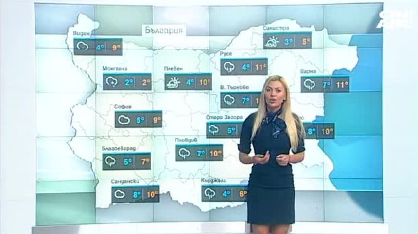 Жълт код за обилни валежи от дъжд и сняг, нахлува по-студен въздух