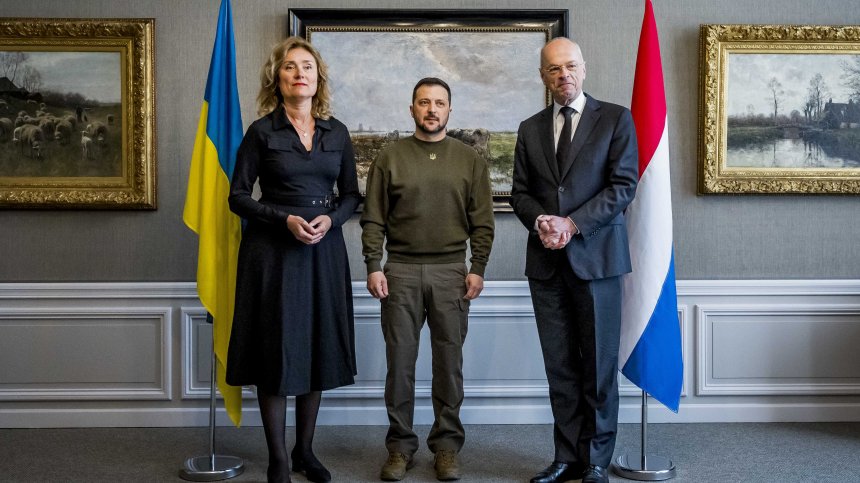 Зеленски пристигна в Нидерландия, ще се срещне с Рюте и ще държи реч в Хага