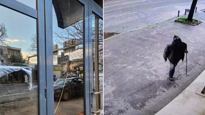 Кадри от нападението срещу българското посолство в Скопие, прокуратурата разследва (+ВИДЕО)