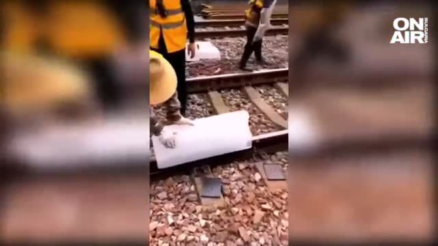 Заради жегата в Китай охлаждат влаковите релси с лед (+ВИДЕО)
