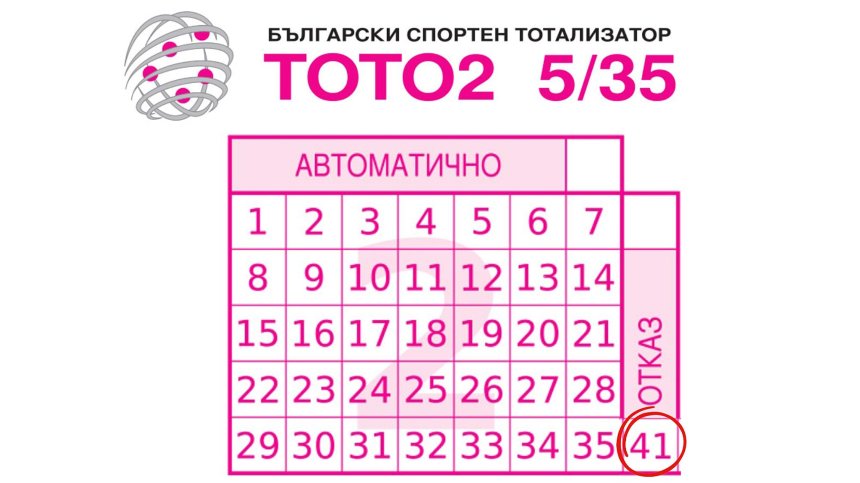 Числото 41 в "5 от 35": Измама или немарливост? (ВИДЕО)