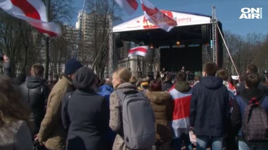 Близо 30 души са арестувани в Беларус заради неразрешен протест