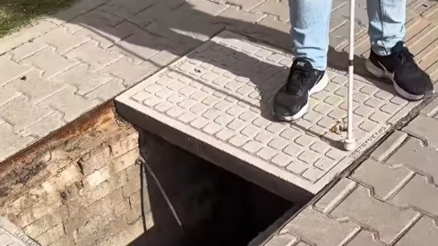 Незрящ мъж падна в необезопасена шахта в София