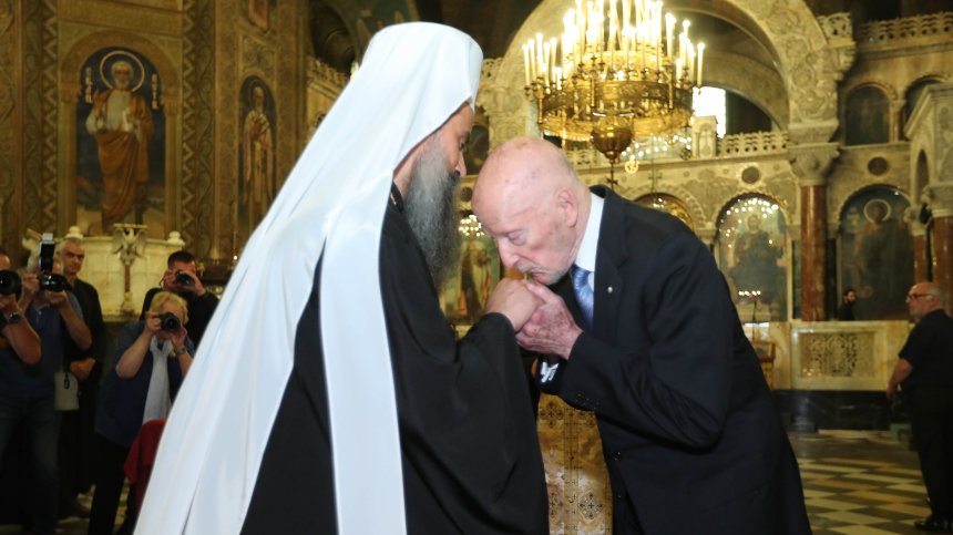 Патриарх Даниил и Симеон Сакскобургготски връщат паметните плочи на входа на "Св. Александър Невски" (СНИМКИ)