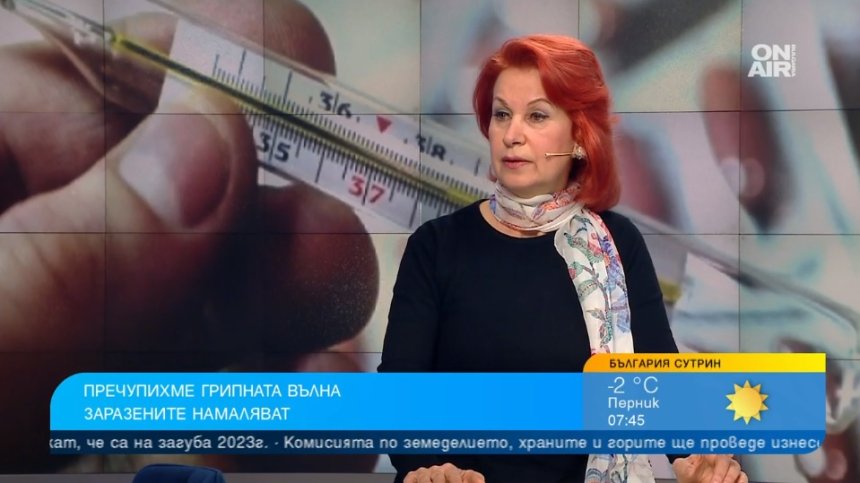 Проф. Ива Христова: Пикът на грипа отмина, вълната отшумява в края на март