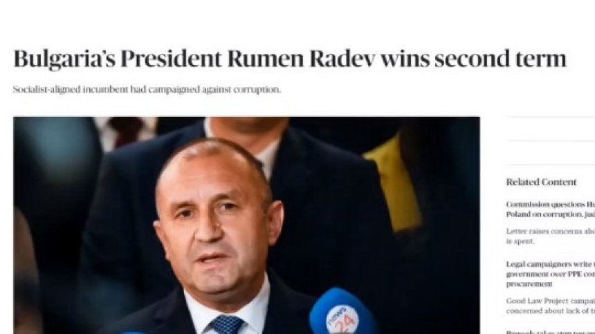 От чужбина: Радев спечели с подкрепата си за миналогодишните протести