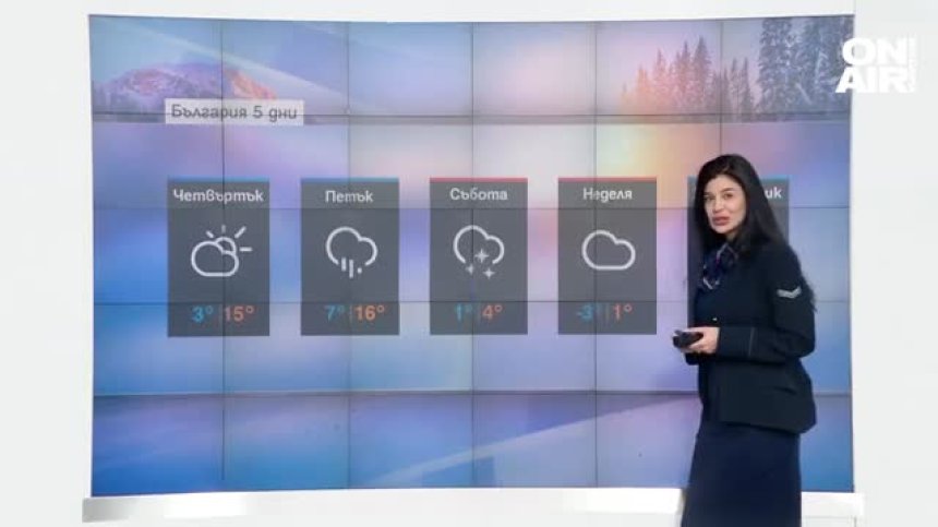 В следващите дни ни очаква ветровито време с валежи от дъжд