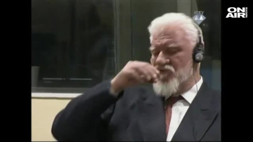 Бившият босненски хърватски генерал изпи отрова в съда в Хага